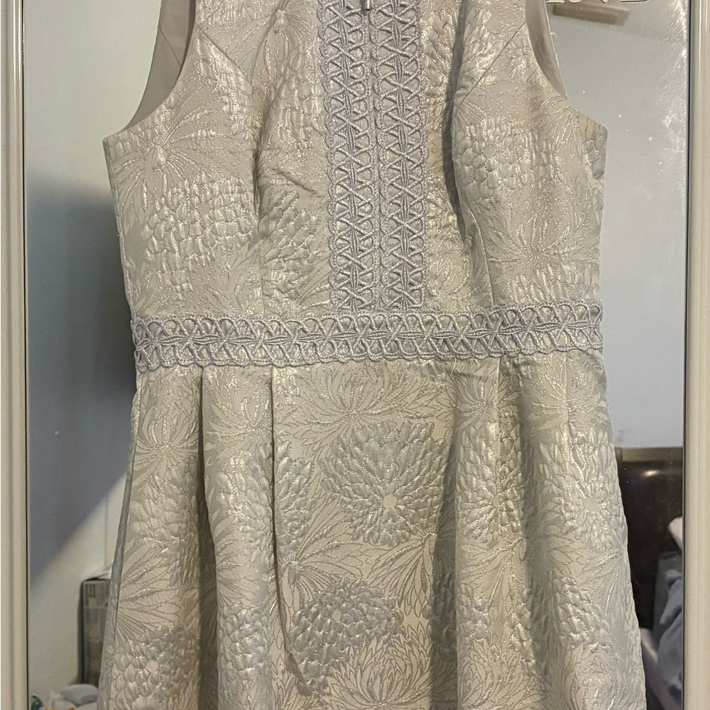 Lilly Pulitzer Silver Franci High Collar Dress